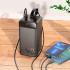 HOCO J123D Mobile Power Bank with 90,000mAh capacity 22.5W+PD20W, 3 × USB-A and Type-C Outputs, LED Digital Display of Power Level. Green indicator of PD / QC fast charging. Fully Compatible - Black
